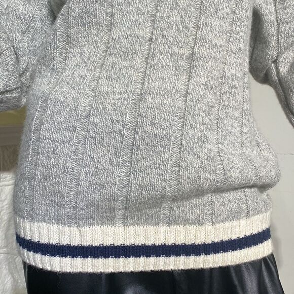 Vintage Daniel Hechter Wool Blend Cable Knit Preppy Sweater - Picture 6 of 16